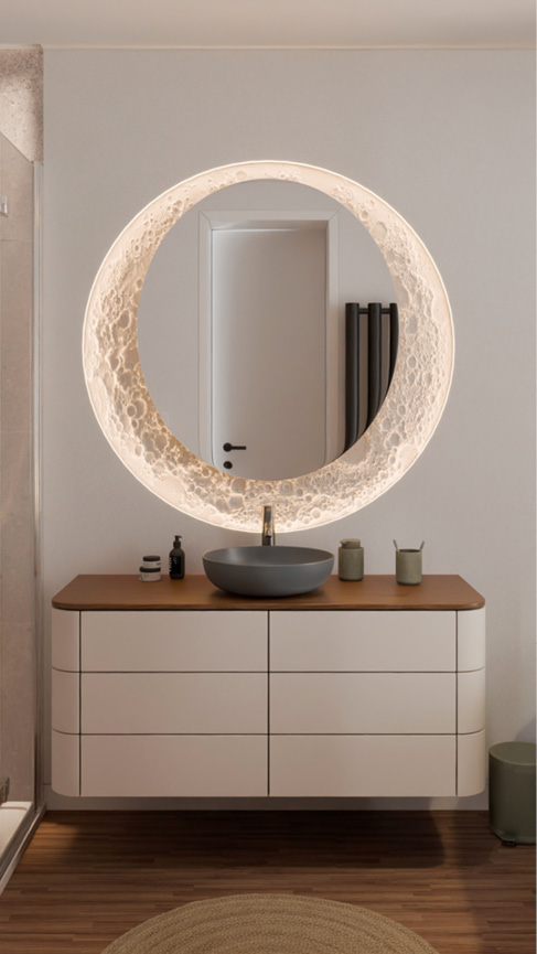 Bathroom moon – vanity