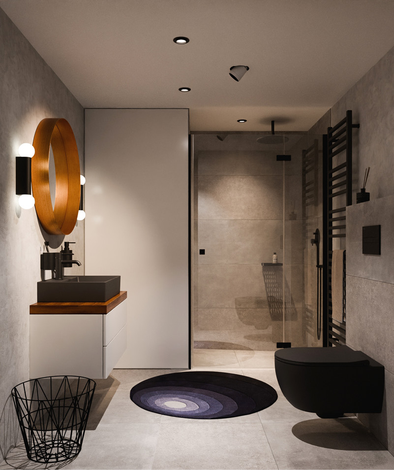 Residential attic – bathroom